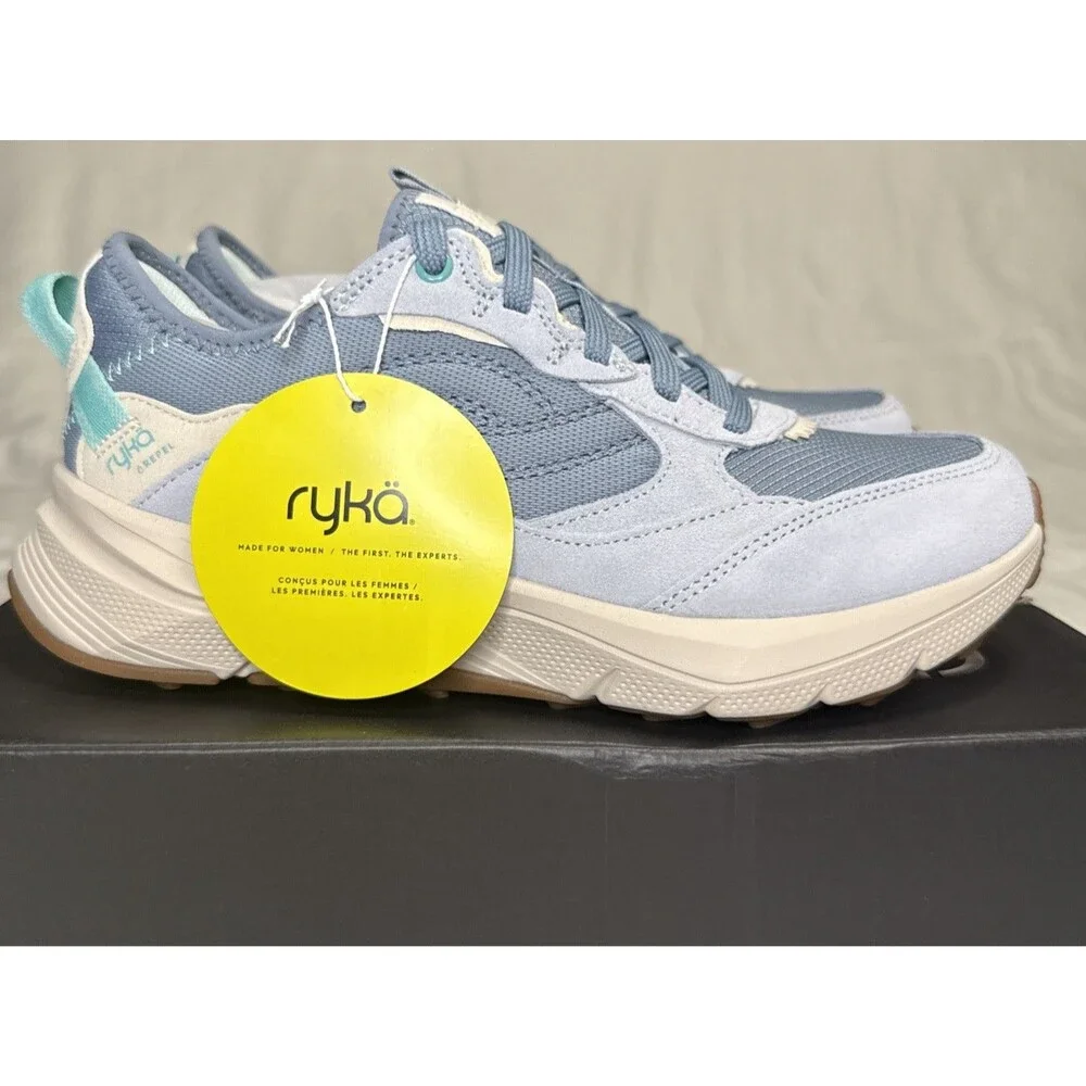 Ryka 7.5 W Wide Width Upside TR Trail Running Shoe Citadel Blue Womens EU 38 NIB